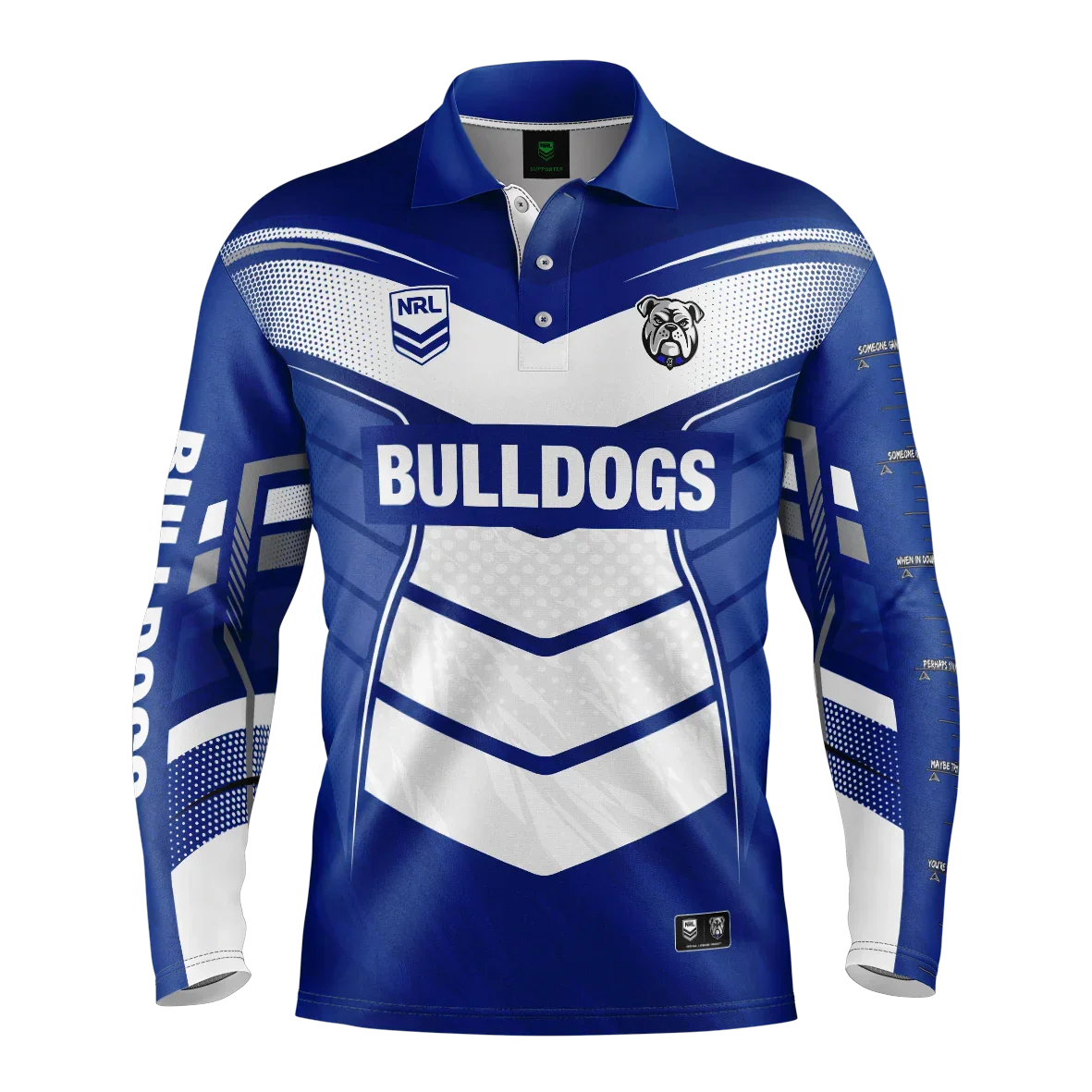 Canterbury Bulldogs NRL ラグビーシャツ Mサイズ Canterbury Bulldogs Cyber Fishing Shirt - SPORTFIRST HERVEY BAY