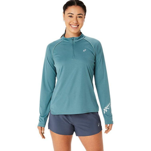 Asics Icon Long Sleeve 1/2 Zip Womens Tee SPORTFIRST HERVEY BAY
