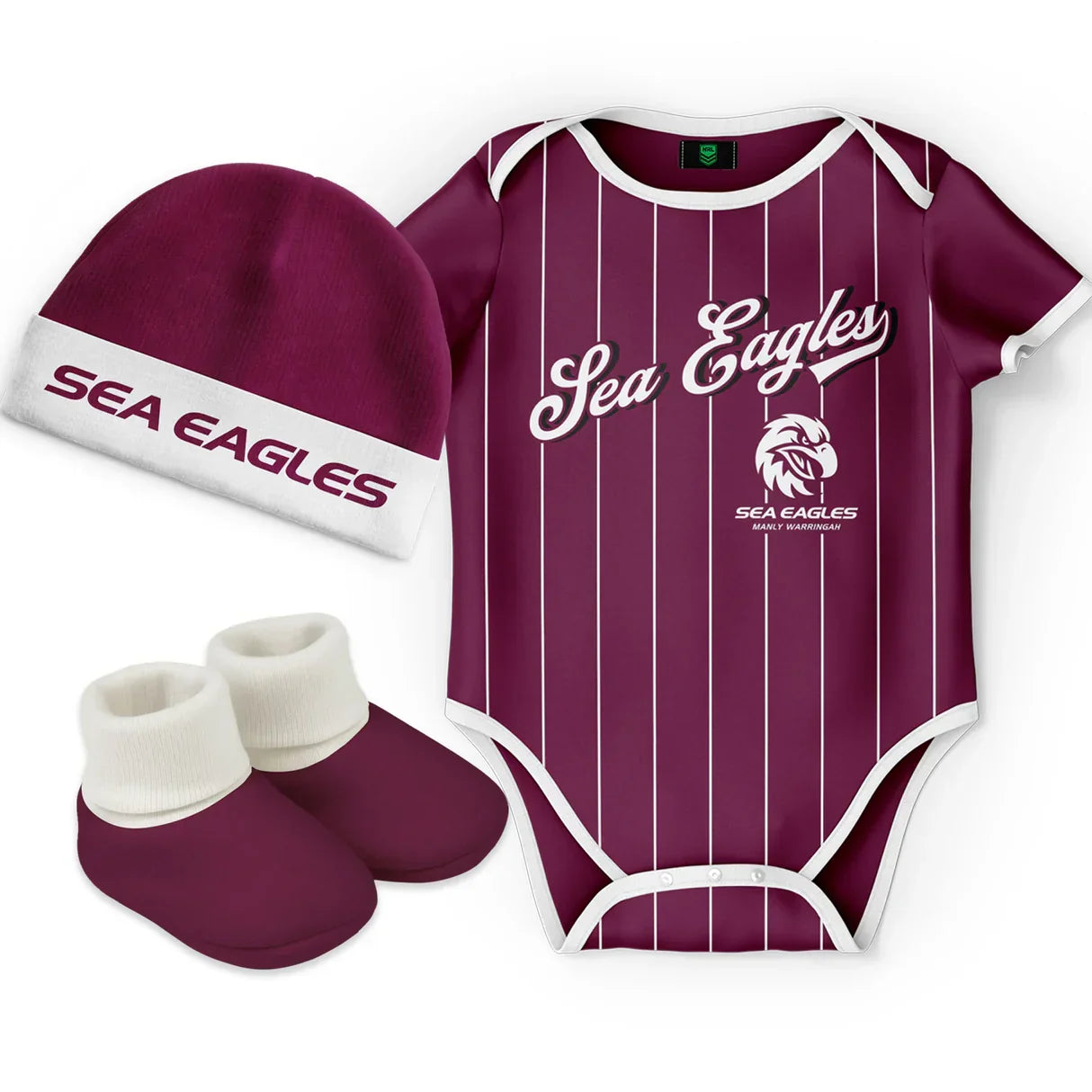 Manly Sea Eagles Lullaby 3Pce Gift Set SPORTFIRST HERVEY BAY