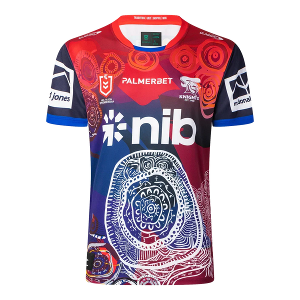 Newcastle Knights 2025 Mens Indigenous Jersey SPORTFIRST HERVEY BAY