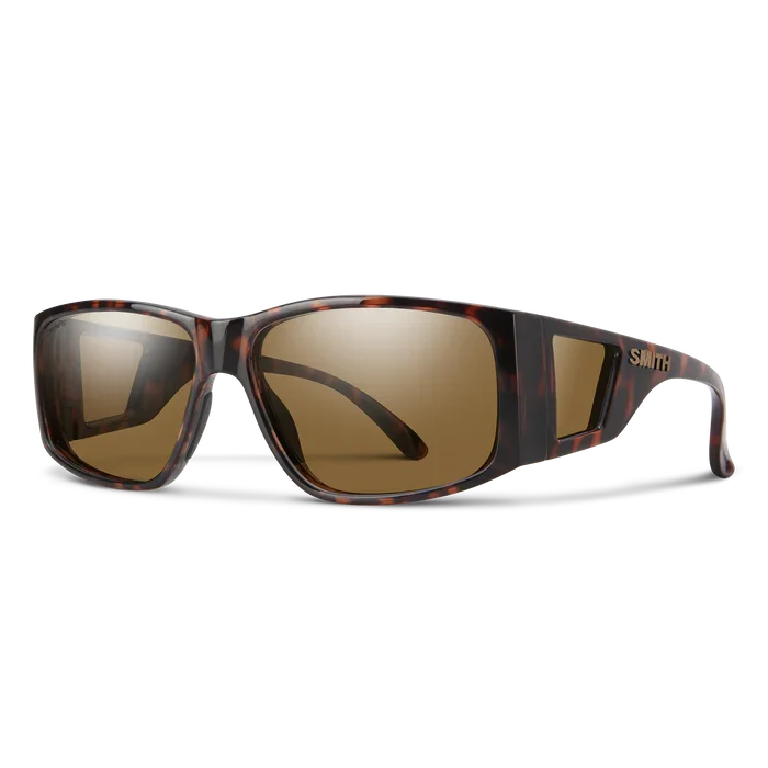 Lunettes De Soleil Smith Fairground Femme - Verres Polarisés ChromaPop Marron - Monture écaille 55mm