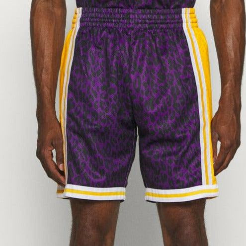 Mitchell & Ness Shorts Los Angeles Lakers NBA Wild Life Swingman Short  purple