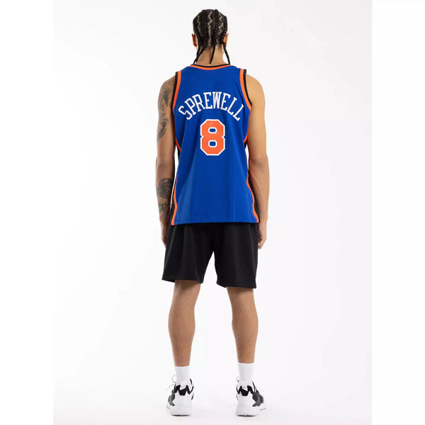 NWT $130 Mitchell and 2024 Ness Latrell Sprewell Knicks Fadeaway Jersey size XL