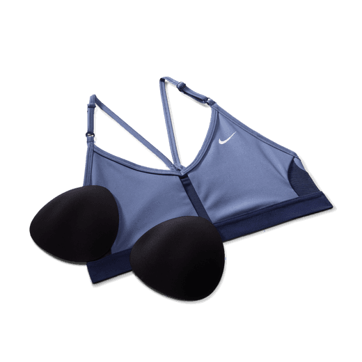 Nike Women's Indy Light-support Padded V-neck Sports Bra (plus Size) In  Blue