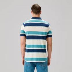Canterbury Yarn Stripe Mens Polo