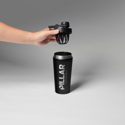 Pillar Performance 600ml Stainless Steel Protein Shaker
