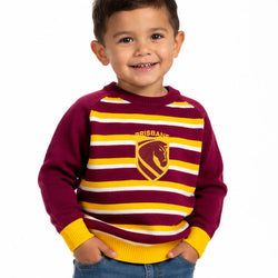 Brisbane Broncos Kids Crossbar Knit Jumper