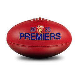 Sherrin Brisbane Lions 2025 Premiers Split Leather Football