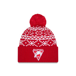 New Era Sydney Swans Cardigan Beanie With Pom