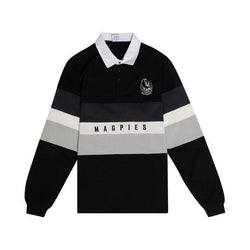 Collingwood Magpies Mens Paneled Rugby Top