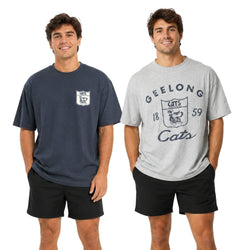 Geelong Cats 2 Pack Vintage Tees
