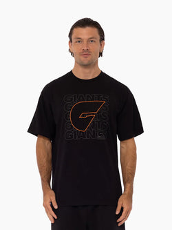 Greater Western Sydney Giants Two Tone Logo Mens Tee