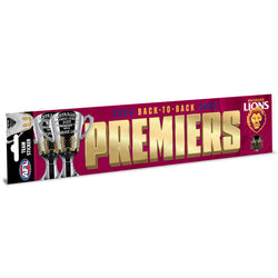 Brisbane Lions 24/25 Back To Back Premiers Bumper Sticker