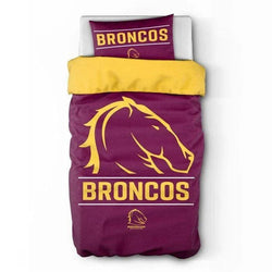 Brisbane Broncos Single Bed Quilt Cover Set