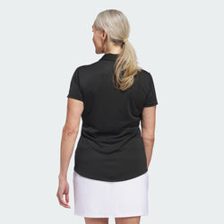 Adidas Solid Performance Womens Short Sleeve Polo