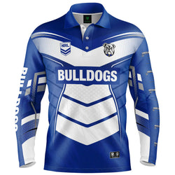 Canterbury Bulldogs Cyber Youth Fishing Shirt