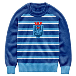 NSW Blues Kids Crossbar Knit Jumper