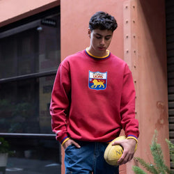 Mitchell & Ness - Brisbane Lions Team Logo Applique Crew Jumper