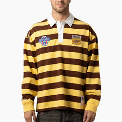 Mitchell & Ness - Hawthorn Hawks Long Sleeve Mens Rugby Polo
