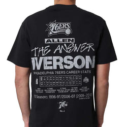 Mitchell & Ness - Allen Iverson Philadelphia 76ers Career Stats Tee