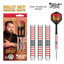 Shot "Bully Boy" Michael Smith Brass Steel Tip Dart Set