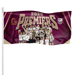 Brisbane Broncos 2025 Premiers Pole Flag
