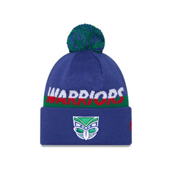 New Zealand Warriors Split Script Beanie With Pom