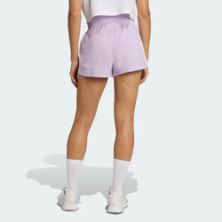 Adidas Pacer 3 Stripe Woven High Rise Womens Short