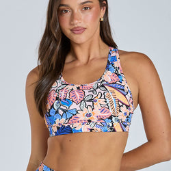 Abi and Joseph Run Swim Active High Support Crop