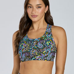 Abi and Joseph Run Swim Active High Support Crop