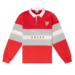 Sydney Swans Mens Paneled Rugby Top