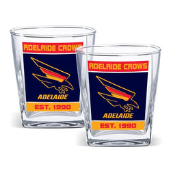 Adelaide Crows Set of 2 Spirit Glasses