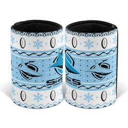 Sharks Xmas Can Cooler