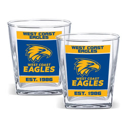 West Coast Eagles Set of 2 Spirit Glasses