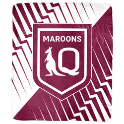 QLD Maroons Fleece Throw Rug