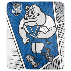 Canterbury Bulldogs Mascot Fleece Throw Rug