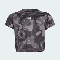 Adidas Essentials Aeroready Seasonal Print Crop T-Shirt Kids - SPORTFIRST HERVEY BAY