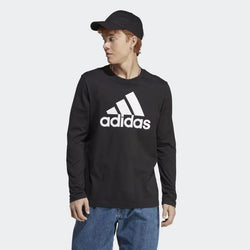 Adidas Mens Black Essentials Long Sleeve Tee - SPORTFIRST HERVEY BAY