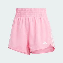 Adidas Pacer Training 3 Stripe Womens High Rise Shorts - SPORTFIRST HERVEY BAY