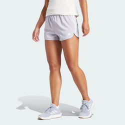 Adidas Pacer Training 3 Stripe Womens High Rise Shorts - SPORTFIRST HERVEY BAY