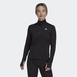 Adidas Womens Fast Running Half-Zip Long Sleeve Top - SPORTFIRST HERVEY BAY