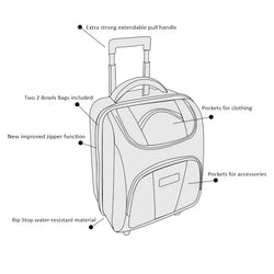 Aero CX Ultraglide Lawn Bowls Trolley Bag - SPORTFIRST HERVEY BAY