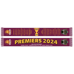 AFL Brisbane Lions 2024 Premiers Scarf - SPORTFIRST HERVEY BAY