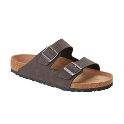Birkenstock Arizona Desert Dust Vegan Black BirkiBuc (Regular) - SPORTFIRST HERVEY BAY