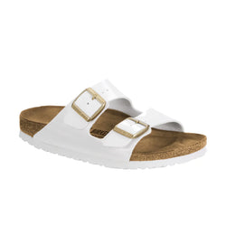 Birkenstock Arizona Patent White Birko-Flor (Narrow) - SPORTFIRST HERVEY BAY