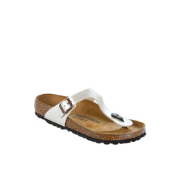 Birkenstock Gizeh Graceful Pearl White Birko-Flor (Regular) - SPORTFIRST HERVEY BAY