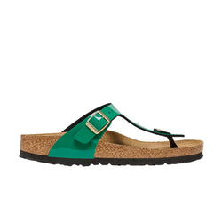 Birkenstock Gizeh Patent Digital Green Birko-Flor (Regular) - SPORTFIRST HERVEY BAY