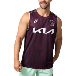 Brisbane Broncos 2025 Mens Training Singlet - SPORTFIRST HERVEY BAY