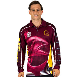 Brisbane Broncos Barracuda Fishing Shirt - SPORTFIRST HERVEY BAY