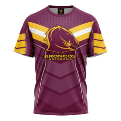 Brisbane Broncos Kids Chevron Tee - SPORTFIRST HERVEY BAY